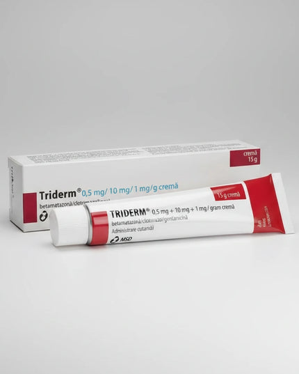 triderm, triderm cream, betamethasone dipropionate, clotrimazole, gentamicin, triple action cream, antifungal cream, antibacterial cream, dermatitis treatment, eczema cream, athlete's foot, ringworm treatment, jock itch, skin infection, topical corticosteroid, european pharmacy, тридерм, тридерм крем, бетаметазон, клотримазол, гентамицин, дерматит, экзема, грибок кожи, кожная инфекция, противогрибковый крем, triderm, crema triderm, betametasona, clotrimazol, gentamicina, crema antifúngica, crema antibacteri