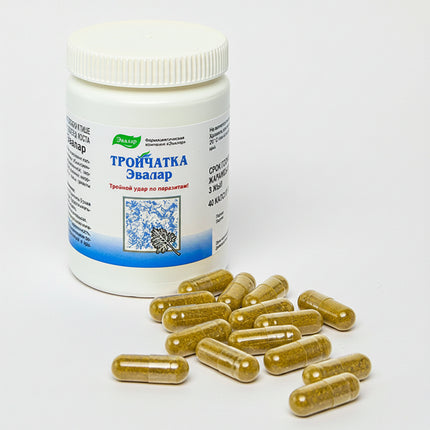 Triple Mix (Тройчатка) by Evalar is a traditional&nbsp;herbal dietary supplement formulated to support digestive health, help maintain a balanced intestinal environment, and assist with the body’s natural cleansing processes.

This formula is widely used in traditional herbal practice to support the body’s defense against unwanted microorganisms and to improve gut comfort and digestion.