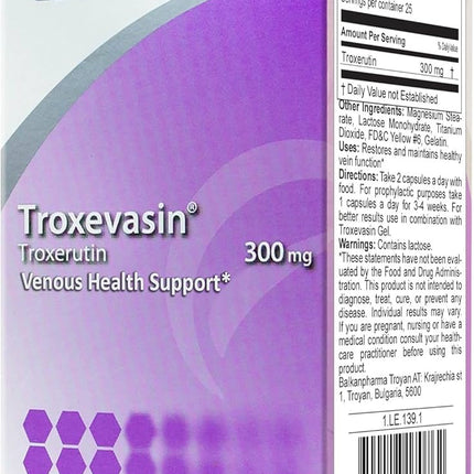 Box of Troxevasin with Actavis branding on a white background