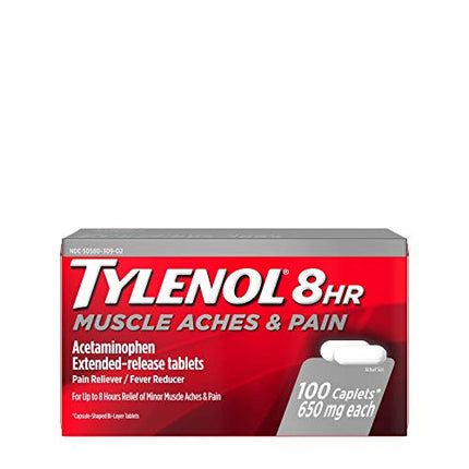 Tylenol, Tylenol 8 Hour, Tylenol Muscle Aches And Pain, Acetaminophen 650 mg, Extended Release Acetaminophen, Pain Reliever, Fever Reducer, Muscle Pain Relief, Back Pain Relief, Arthritis Pain Relief, Headache Relief, Toothache Relief, Menstrual Cramp Relief, Cold And Flu Relief, Long Lasting Pain Relief, 8 Hour Pain Relief, Acetaminophen Caplets, Family Wellness, First Aid, Тайленол, Ацетаминофен, Тайленол 650 мг, Боль В Мышцах, Боль В Спине, Артрит, Обезболивающее, Жаропонижающее, Простуда, Грипп, Acetami