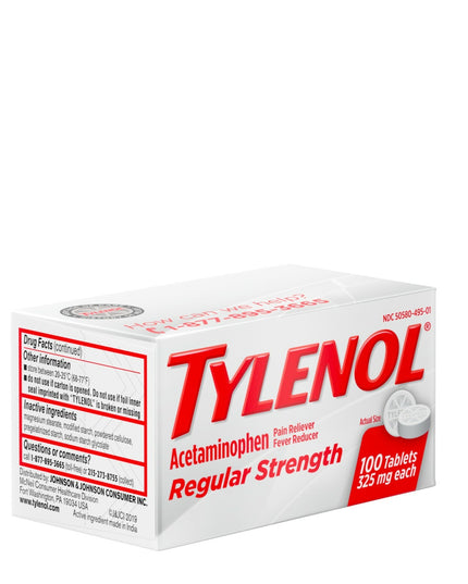 Tylenol, Tylenol Regular Strength, Acetaminophen 325 mg, Pain Reliever, Fever Reducer, Acetaminophen Tablets, Headache Relief, Toothache Relief, Back Pain Relief, Muscle Pain Relief, Arthritis Pain Relief, Cold And Flu Relief, Menstrual Pain Relief, Fever Relief, Adult Pain Relief, Family Wellness, First Aid, OTC Pain Relief, Acetaminophen 100 Tablets, Daily Pain Relief, Тайленол, Ацетаминофен, Обезболивающее, Жаропонижающее, Головная Боль, Зубная Боль, Боль В Спине, Мышечная Боль, Простуда, Грипп, Тайленол