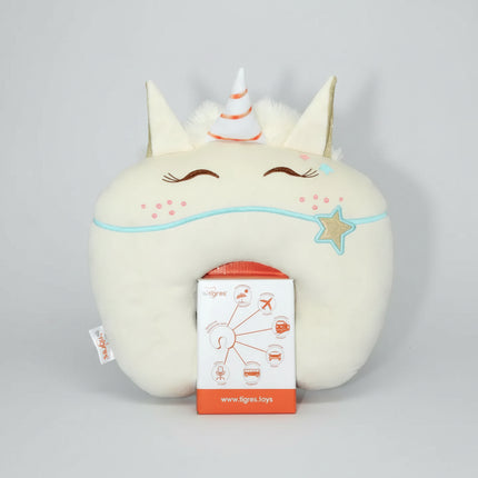 Unicorn "Lilu", kid's travel pillow by Tigres