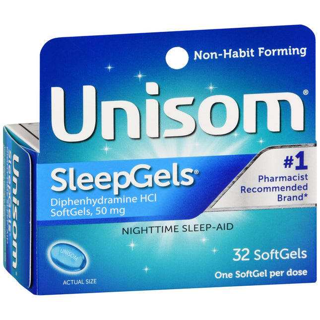 Unisom, Unisom SleepGels, Diphenhydramine, Diphenhydramine HCl 50 mg, Nighttime Sleep Aid, Sleep Aid, Occasional Insomnia, Sleeplessness, Non Habit Forming, Softgels, Liquid Filled Capsules, OTC Sleep Aid, Bedtime Support, Adult Sleep Aid, Nighttime Relief, Temporary Insomnia, Sleep Support, Prestige Consumer Healthcare, Унисом, Унисом СлипГелс, Дифенгидрамин, Средство Для Сна, Бессонница, Снотворное, Мягкие Капсулы, Unisom, Ayuda Para Dormir, Difenhidramina, Insomnio Ocasional, Cápsulas Blandas, Ayuda Noct