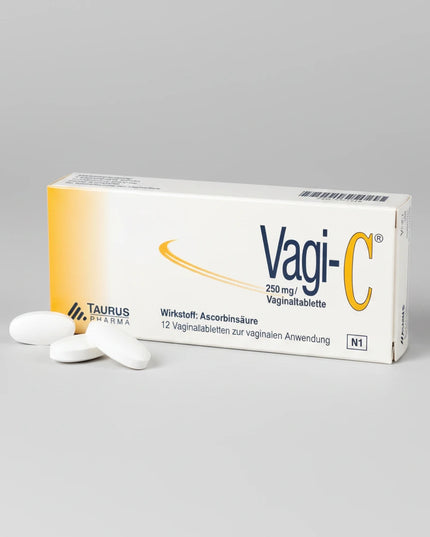 Vagi-C is non-hormonal vaginal product designed to support the management of bacterial vaginosis (BV) by restoring the vagina’s natural acidic environment. Each tablet contains vitamin C (ascorbic acid), which helps lower vaginal pH, creating conditions that support normal vaginal flora and help suppress the growth of harmful bacteria.
