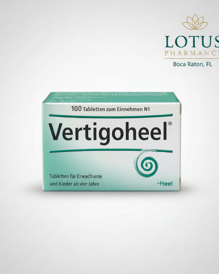 Vertigoheel® by HEEL is a gentle homeopathic remedy formulated to support the body’s natural regulation of the inner ear and nervous system. It is commonly used to help manage vertigo, dizziness, balance disturbances, and motion-related discomfort, providing well-tolerated support without causing drowsiness.