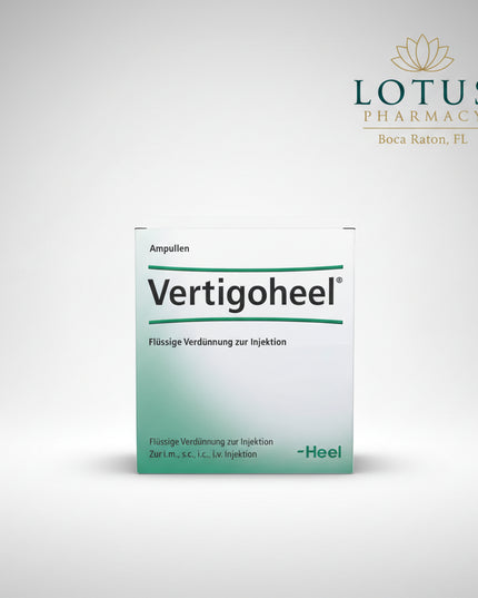 Vertigoheel® is a&nbsp;homeopathic medicinal product used as supportive therapy for dizziness, vertigo, and balance disorders. It is commonly prescribed in Europe to help manage symptoms associated with vestibular disturbances and motion-related discomfort.