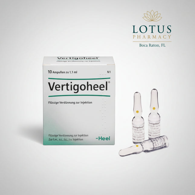 Vertigoheel® is a&nbsp;homeopathic medicinal product used as supportive therapy for dizziness, vertigo, and balance disorders. It is commonly prescribed in Europe to help manage symptoms associated with vestibular disturbances and motion-related discomfort.