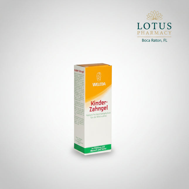 WELEDA Toothpaste Gel for Children is a gentle dental gel specially formulated for baby teeth. Developed with mild cleansing ingredients and soothing herbal extracts, it helps protect developing teeth while supporting healthy gums.