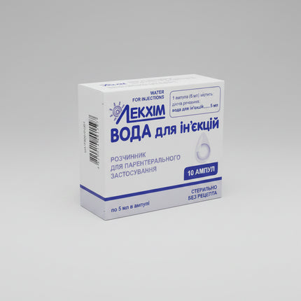Water for Injections is a sterile, non-pyrogenic solution intended for use as a solvent or diluent for injectable medications and infusion preparations. It contains no active substances and is produced according to strict pharmaceutical standards to ensure purity and safety.

It is commonly used to reconstitute powders for injection, dilute concentrated solutions, or prepare medications for parenteral administration as directed by a healthcare professional.