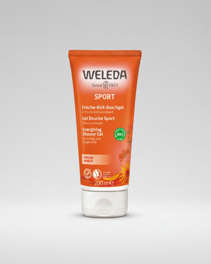 Refresh and recharge after every workout with Weleda® Arnica Sports Shower Gel. Specially formulated for active lifestyles, this certified natural body wash gently cleanses the skin while helping you feel refreshed after exercise. Enriched with organic arnica flower extract, calming lavender, and invigorating rosemary, it leaves skin clean, revitalized, and comfortably hydrated.
