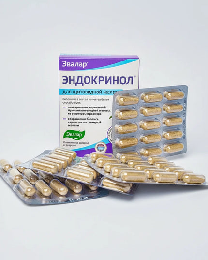 White Cinquefoil Herb by Evalar is a herbal dietary supplement based on the botanical white cinquefoil (Potentilla alba), traditionally valued in Siberian and European herbal practice. It is often used as a plant-based botanical source to support thyroid wellness and endocrine comfort, helping maintain normal thyroid function and overall hormonal balance when integrated into daily nutritional routines. The formulation is directly sourced from the Altai region of Siberia.