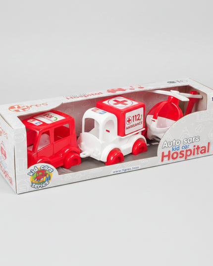 With the set of 3 sturdy vehicles in attractive colors, even the youngest children from 12 months can emulate their big idols. The tank truck, the crane vehicle and the ladder trolley bring lots of fun to the children's room. The vehicles of the Kid Cars series ensure realistic adventures. In addition, the trucks have wide tires and steel axles, which give the toy cars high stability. The fire brigade trucks are lightweight, maneuverable and invite you to play - ideal for home, outdoor or sandpit. 