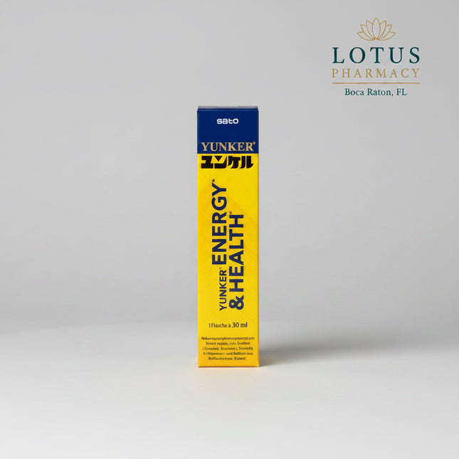 YUNKER® Energy &amp; Health Tonic is a concentrated 30 mL energy and wellness supplement drink formulated with plant extracts, royal jelly, B vitamins, and caffeine.