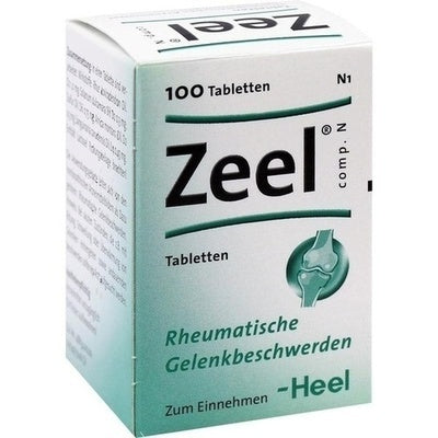 Box of Zeel tablets for rheumatic joint pain 