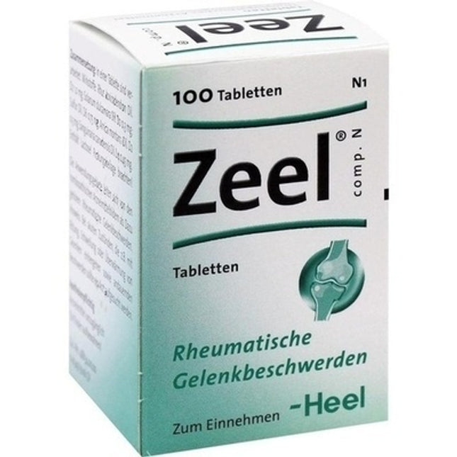 Box of Zeel tablets for rheumatic joint pain 