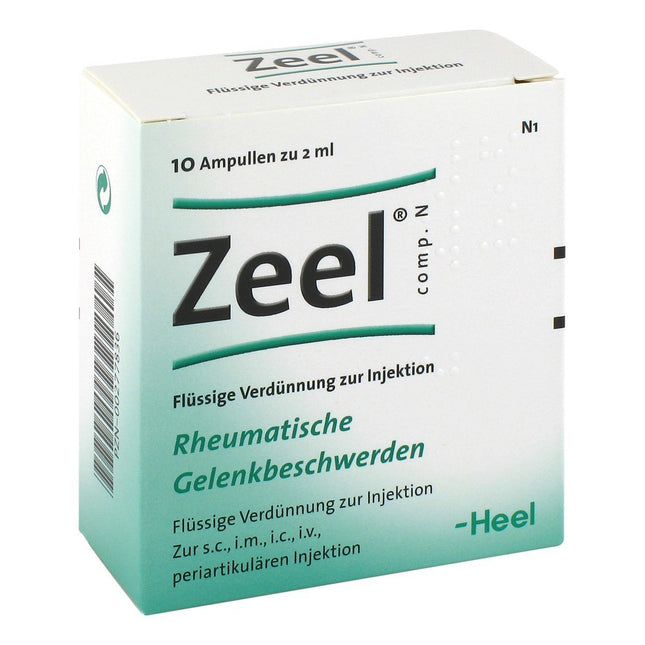 Zeel medical packaging box with text on a white background
