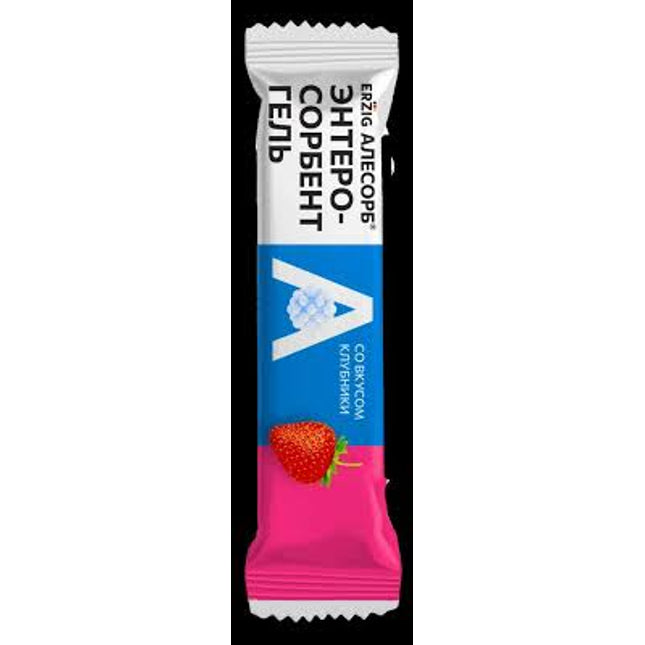 Alesorb Enterosorbent Gel Stick Strawberry, 10 g (18+) 2-PACK