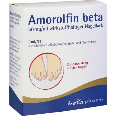 Amorolfin Beta Medicated Nail Lacquer 50 mg/ml, 3 ml  Antifungal Nail Lacquer for Treatment of Nail Fungus
