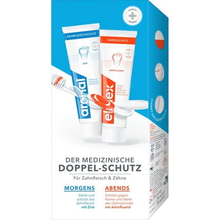 Aronal & Elmex Toothpaste Set, 150 ml
