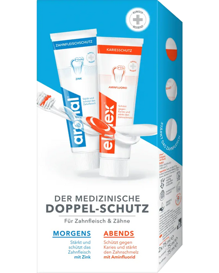 Aronal & Elmex Toothpaste Set, 150 ml