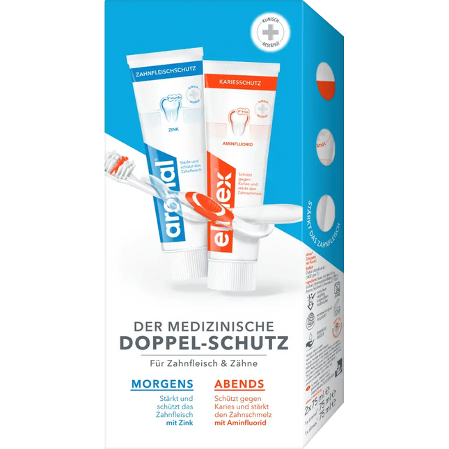 Aronal & Elmex Toothpaste Set, 150 ml
