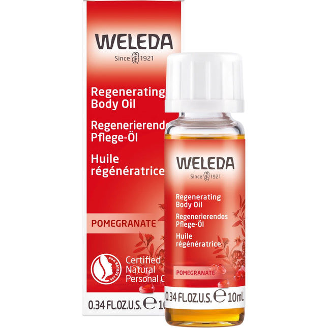 Weleda Pomegranate Regenerating Body Oil for Mature & Dry Skin – 10 mL