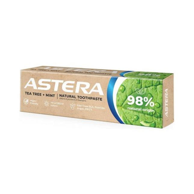 Натуральная зубная паста Astera Чайное дерево + Мята 75 мл