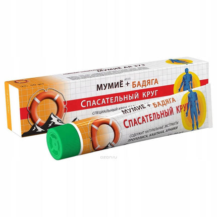 badyaga cream balm, mumijo cream, shilajit cream, spasatelny krug, bruise cream, badyaga gel, herbal bruise care, swelling relief, muscle recovery cream, skin recovery balm, horse chestnut cream, topical herbal balm, бадяга с мумие, спасательный круг, крем бальзам, бадяга, мумие, шилажит, средство от синяков, крем от ушибов, отеки, восстановление кожи, травяной бальзам, cuidado de moretones, bálsamo badyaga, crema con mumijo, crema con shilajit, spasatelny krug, alivio de hematomas, apoyo para la recuperaci