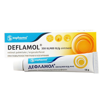 DEFLAMOL ointment 350IU/400 IU/g 18GR