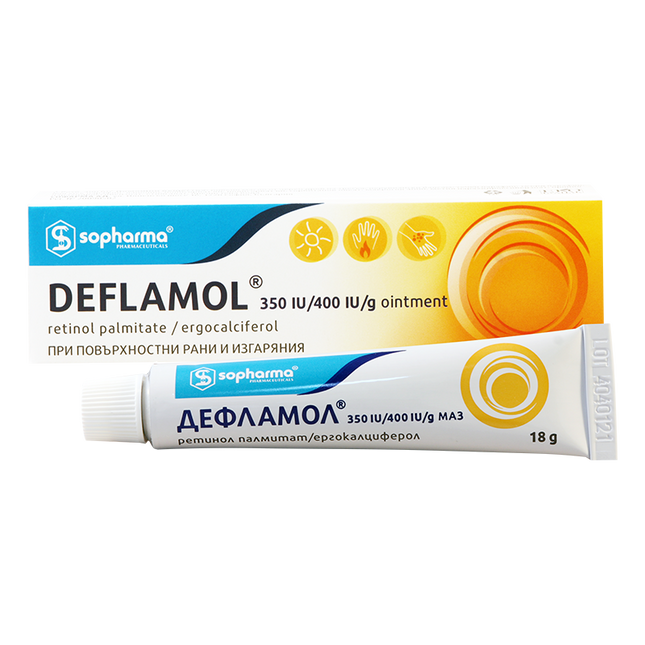 DEFLAMOL ointment 350IU/400 IU/g 18GR