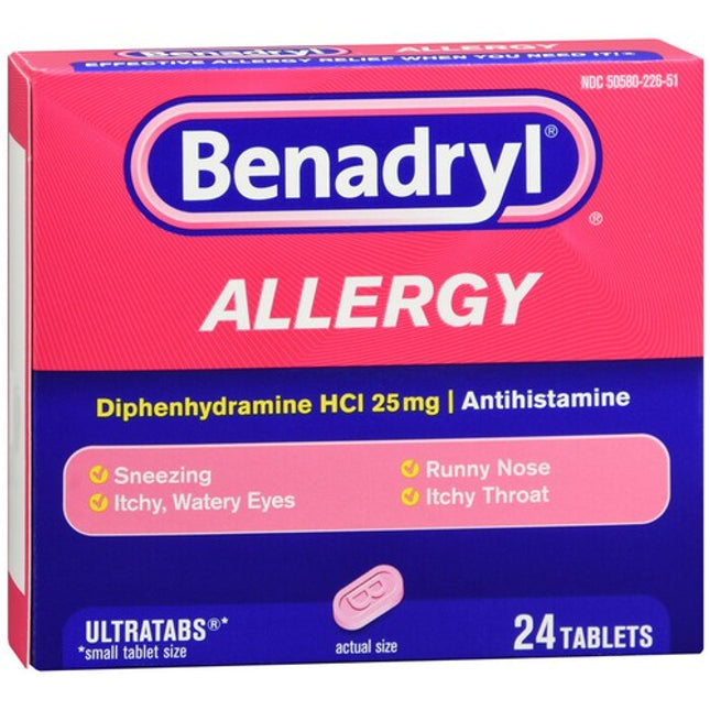 benadryl allergy ultratabs, benadryl allergy relief, diphenhydramine hcl 25 mg, antihistamine tablets, allergy medicine, hay fever relief, sneezing relief, runny nose relief, itchy eyes relief, allergy tablets, benadryl 24 tablets, cold symptom relief, indoor allergy relief, outdoor allergy relief, бенадрил, дифенгидрамин, антигистаминное средство, таблетки от аллергии, насморк, чихание, зуд в глазах, сенная лихорадка, аллергия, средство от простуды, таблетки бенадрил, benadryl alergia, difenhidramina 25 mg