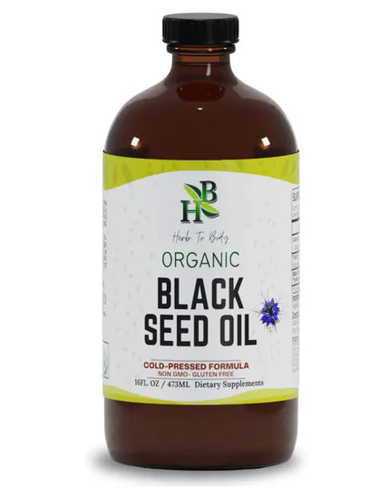 Organic Black Seed Oil (Cold-Pressed), 8 oz