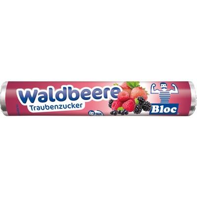 Roll of Waldbeere (forest berry) sugar substitute with branding on a white background