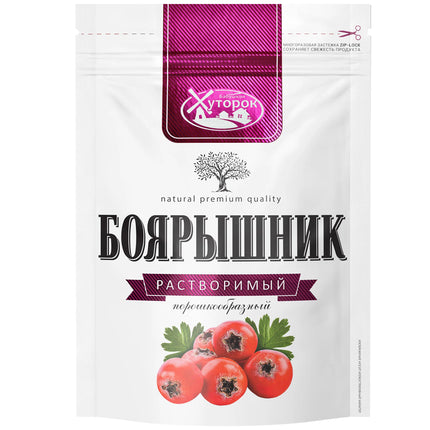Natural Instant Hawthorn Powder, Babushkin Khutorok, 75g