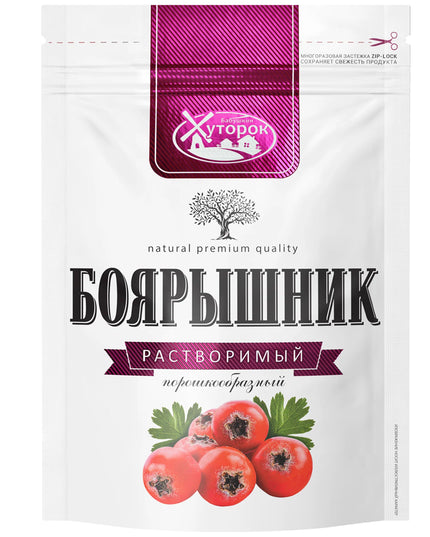Natural Instant Hawthorn Powder, Babushkin Khutorok, 75g
