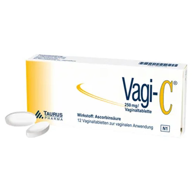 Vagi-C packaging with a white background