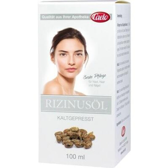 Box of Cado Rizinusöl with a woman's face on the label