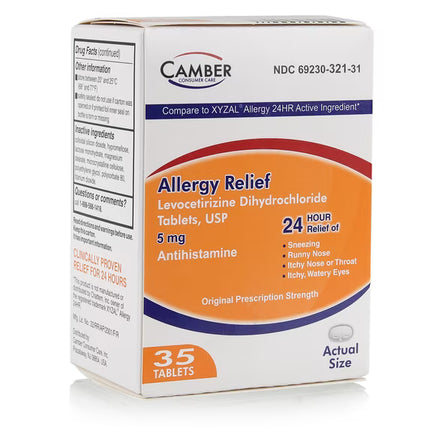 camber allergy relief, levocetirizine dihydrochloride 5 mg, levocetirizine tablets, allergy relief tablets, antihistamine, xyzal alternative, seasonal allergy relief, hay fever relief, runny nose relief, sneezing relief, itchy eyes relief, indoor allergies, outdoor allergies, 24 hour allergy relief, allergy medicine, camber pharmaceuticals, левоцетиризин, антигистаминное средство, таблетки от аллергии, сезонная аллергия, насморк, чихание, зуд глаз, сенная лихорадка, аллергия, средство от аллергии, levocetir