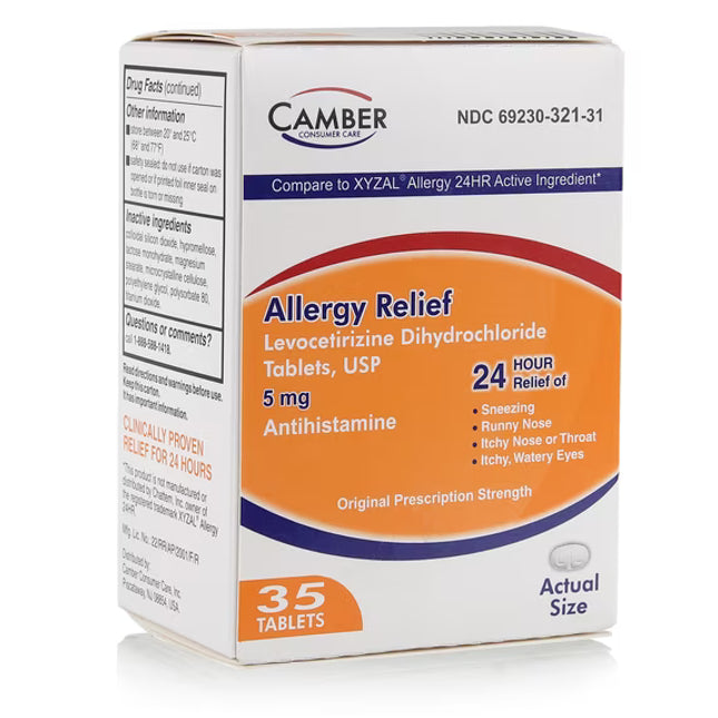 camber allergy relief, levocetirizine dihydrochloride 5 mg, levocetirizine tablets, allergy relief tablets, antihistamine, xyzal alternative, seasonal allergy relief, hay fever relief, runny nose relief, sneezing relief, itchy eyes relief, indoor allergies, outdoor allergies, 24 hour allergy relief, allergy medicine, camber pharmaceuticals, левоцетиризин, антигистаминное средство, таблетки от аллергии, сезонная аллергия, насморк, чихание, зуд глаз, сенная лихорадка, аллергия, средство от аллергии, levocetir