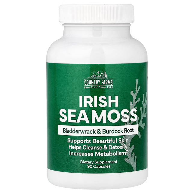 Country Farms Irish Sea Moss, 90 Capsules