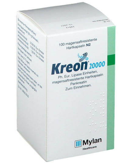 Capsules de Créon 10 000 - 35 000 U, 20 - 100 caps