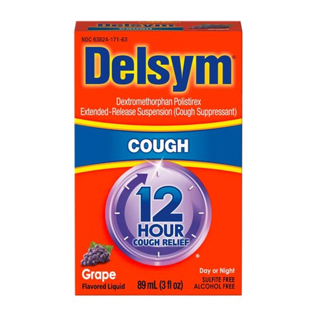 delsym, delsym 12 hour cough relief, dextromethorphan polistirex, cough suppressant, dry cough relief, extended release cough syrup, grape cough syrup, alcohol free cough syrup, long lasting cough relief, nighttime cough relief, cold and cough relief, respiratory health, delsym grape, делсим, делсим 12 часов, декстрометорфан полистирекс, средство от кашля, сухой кашель, сироп от кашля, виноградный вкус, длительное действие, ночной кашель, простуда и кашель, здоровье дыхательных путей, delsym, delsym 12 hora