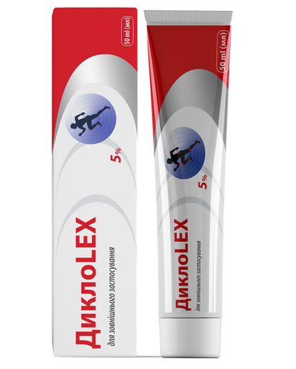 Diclolex 5% Cream – 50 ml (Диклолекс Крем 5%, 50 мл)