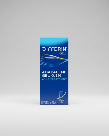 Differin Gel contains adapalene 0.1%, a topical retinoid formerly available only by prescription and now widely used for acne treatment and prevention. The lightweight gel helps clear existing acne while helping prevent future breakouts, blackheads, and clogged pores on the face and body.