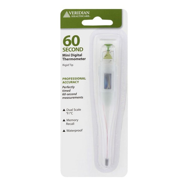 digital thermometer, mini thermometer, fever thermometer, 60 second thermometer, body temperature monitor, oral thermometer, underarm thermometer, family healthcare, home diagnostics, veridian healthcare, цифровой термометр, электронный термометр, термометр от температуры, измерение температуры, домашняя диагностика, градусник, медицинский термометр, семейное здоровье, veridian healthcare, termómetro digital, termómetro clínico, termómetro para fiebre, medición de temperatura, control de fiebre, diagnóstico