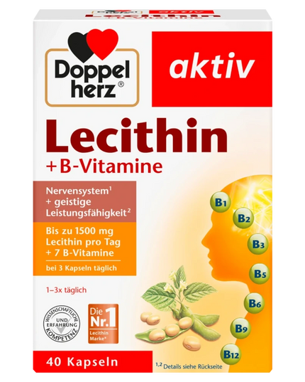 Doppelherz Lecithin & B Vitamins, 40 Capsules