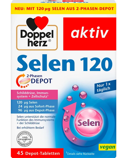 Doppelherz Selenium Depot 120 µg, 45 Tablets