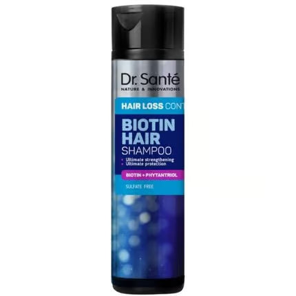 Dr. Sante Biotin Hair Shampoo bottle on a white background