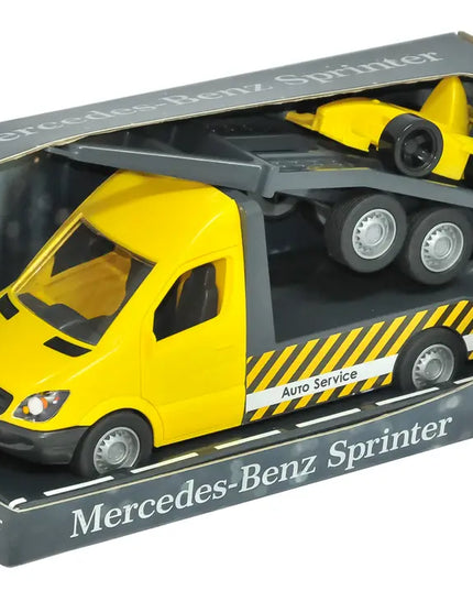 "Mercedes-Benz Sprinter", Collectable Trucks, Tow Truck with carriage yellow