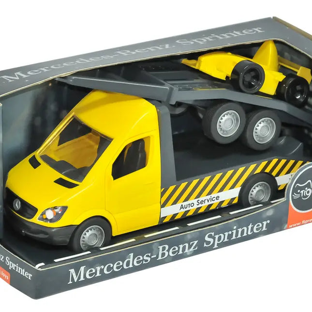 "Mercedes-Benz Sprinter", Collectable Trucks, Tow Truck with carriage yellow